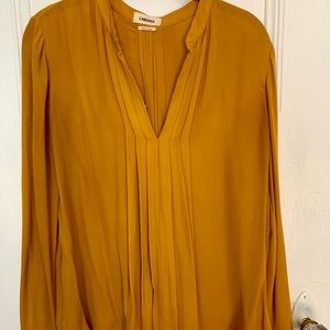 L’Agence Mustard Silk Blouse